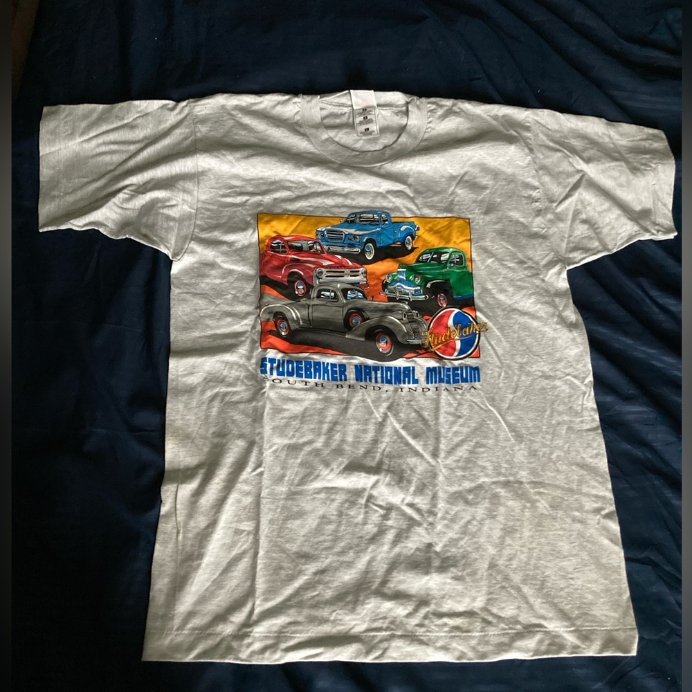Fruit of the Loom Gray Studebaker Graphic Tee